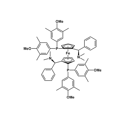 (S,S)-(-)-2,2′-Bis[(R)-(N,N-dimethylamino)(phenyl)methyl]-1,1′-bis[di(3,5-dimethyl-4-methoxyphenyl)phosphino] ferrocene