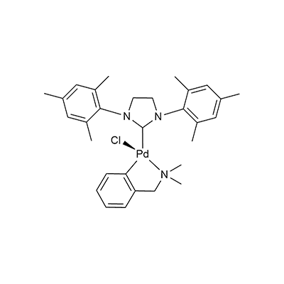 Chloro[(1,3-dimesitylimidazol-2-ylidene)(N,N-dimethylbenzylamine)palladium(II)]